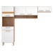 Cozinha Compacta Dama 6 Portas 1 Gaveta Amêndola Touch/Branco - Demóbile