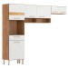 Cozinha Compacta Dama 6 Portas 1 Gaveta Amêndola Touch/Branco - Demóbile