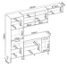 Cozinha Compacta Dama 9 Portas 2 Gavetas Amêndola Touch/Branco - Demóbile