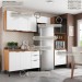 Cozinha Completa Firenze 11 Portas 2 Gavetas Amêndola Touch/Branco - Demóbile