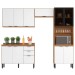 Cozinha Completa Firenze 11 Portas 2 Gavetas Amêndola Touch/Branco - Demóbile