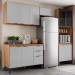 Cozinha Completa Firenze 11 Portas 2 Gavetas Amêndola Touch/Nude Prime Tx - Demóbile