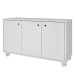 Armário Multiuso 3 Portas 1 Prateleira Branco Bs 48 - Brv