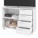 Rack para TV Até 40 Polegadas 4 Gavetas Branco Bse 02 - Brv