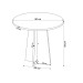 Mesa de Jantar 4 Lugares Disney Mel/Blonde/Veludo Rosa - Viero Móveis