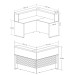 Mesa para Escritório Atendimento Carvalho Branco - Artany Móveis