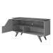 Rack para TV Até 50 Polegadas Valência 1 Porta 1 Prateleira Off White/Naturalle - Móveis Bechara