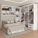 Guarda-Roupa Casal Modulado Paradise 10 Portas 6 gavetas branco - Panorama Móveis