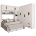 Guarda-Roupa Casal Modulado Paradise 10 Portas 6 gavetas branco - Panorama Móveis