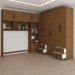 Guarda-Roupa Casal Modulado com Cama Paradise 10  Portas 6 gavetas freijó - Panorama Móveis