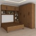 Guarda-Roupa Casal Modulado com Cama Paradise 10  Portas 6 gavetas freijó - Panorama Móveis