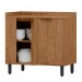 Balcão de Cozinha Toscana 100% Mdf 1 Porta Freijó - Mx Móveis