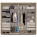 Guarda Roupa Casal Coimbra 2 Portas 6 Gavetas Freijó/Off White - Politorno Móveis