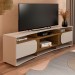 Rack para TV Até 86 Polegadas Seleto 2 Portas Off White/Pinho - Pnr Móveis