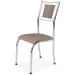 Kit 2 Cadeiras Belize Cromado/Bege 11423 - Wj Design