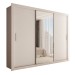Guarda-Roupa Casal Melissa 3 Portas com Espelho Branco - Panorama Móveis