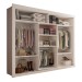 Guarda-Roupa Casal Melissa 3 Portas com Espelho Branco - Panorama Móveis