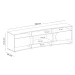 Sala de Estar Completa para TV Até 86 Polegadas Delta 2 Portas Cedro/Off White - Pnr Móveis