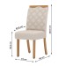 Mesa de Jantar 4 Lugares Dora Nature/Off White/Linho - Henn