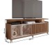 Rack para TV Até 65 Polegadas Oasis 1 Porta com Ripado Nogueira San Remo/Off White - Caemmun