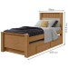 Cama Solteiro 2 Gavetas Athenas Flex Amêndoa Clean/Off White - Móveis Lopas