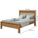 Cama de Casal Athenas Amêndoa Clean/Off White - Móveis Lopas