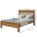 Cama de Casal Athenas Amêndoa Clean/Off White - Móveis Lopas