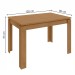 Mesa de Jantar 4 Lugares Athenas Amêndoa Clean/Veludo Naturale Creme - Móveis Lopas