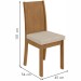 Mesa de Jantar 4 Lugares Athenas Amêndoa Clean/Linho Rinzai Bege - Móveis Lopas