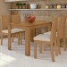 Mesa de Jantar 4 Lugares Athenas Amêndoa Clean/Linho Rinzai Bege - Móveis Lopas