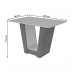 Mesa de Jantar 4 Lugares Apogeu com Vidro Amêndoa Clean/Off White/Linho Rinzai Bege - Móveis Lopas