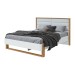 Cama Queen Freetown com Led Amêndoa Clean/Branco 81591 - Móveis Lopas