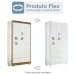 Quarto de Bebê Completo Life 100% Mdf 3 Portas 6 Gavetas Branco/Ypê 2225 - Tigus Baby