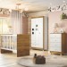 Quarto de Bebê Completo Life 100% Mdf 3 Portas 6 Gavetas Branco/Ypê 2274 - Tigus Baby