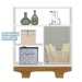 Quarto de Bebê Completo Flocos 100% Mdf 4 Portas 2 Gavetas Branco/Ypê 4103 - Tigus Baby