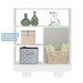 Quarto de Bebê Completo Flocos 100% Mdf 1 Porta Branco 4104 - Tigus Baby