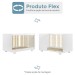 Quarto de Bebê Completo Flocos 100% Mdf 1 Porta Branco 4106 - Tigus Baby