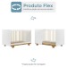Quarto de Bebê Completo Flocos 100% Mdf 1 Porta Branco/Ypê 4106 - Tigus Baby