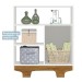 Quarto de Bebê Completo Flocos 100% Mdf 1 Porta Branco/Ypê 4106 - Tigus Baby