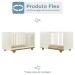 Quarto de Bebê Completo Flocos 100% Mdf 1 Porta Off White/Ypê 4106 - Tigus Baby