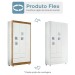 Quarto de Bebê Completo Life 100% Mdf 3 Portas 6 Gavetas Branco/Ypê 4109 - Tigus Baby