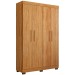 Guarda-Roupa Solteiro Flórida 4 Portas 3 Gavetas 100% Mdf Amadeirado - Tigus Baby