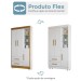 Quarto de Bebê Completo Lara 100% Mdf 3 Portas 2 Gavetas Branco 5351 - Tigus Baby