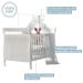 Quarto de Bebê Completo Zara 100% Mdf 3 Portas 6 Gavetas Branco 5428 - Tigus Baby