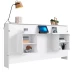 Cama de Solteiro Horizontal Articulável com Escrivaninha de Estudo Branco - Panorama Móveis