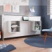 Cama de Solteiro Horizontal Articulável com Escrivaninha de Estudo Branco - Panorama Móveis