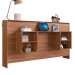 Cama de Solteiro Horizontal Articulável com Escrivaninha de Estudo Nogal - Panorama Móveis