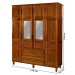 Guarda-Roupa Casal Campo Grande 8 Portas 2 Gavetas com Espelho Ypê - Rodmoveis
