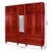 Guarda-Roupa Casal Campo Grande 10 Portas 4 Gavetas com Espelho Mel - Rodmoveis
