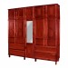 Guarda-Roupa Casal Campo Grande 10 Portas 4 Gavetas com Espelho Mel - Rodmoveis